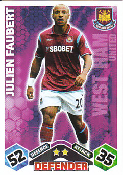 Julien Faubert West Ham United 2009/10 Topps Match Attax #313